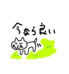 呟く眉毛ネコ（個別スタンプ：5）
