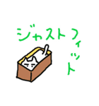 呟く眉毛ネコ（個別スタンプ：7）