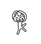 呟く眉毛ネコ（個別スタンプ：12）