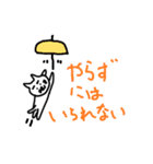 呟く眉毛ネコ（個別スタンプ：16）