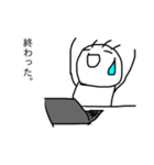 毛が3本くん 3（個別スタンプ：3）