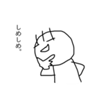 毛が3本くん 3（個別スタンプ：9）