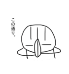 毛が3本くん 3（個別スタンプ：14）