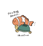 言い訳する魚たち（個別スタンプ：11）