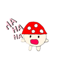 水彩絵の具 風きのこくんスタンプ（個別スタンプ：8）