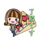 大人可愛い女の子のスタンプ（個別スタンプ：13）