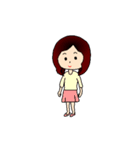 女性年代別のイラスト（個別スタンプ：6）