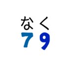 数字で挨拶（個別スタンプ：5）