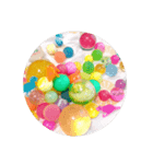 カラフルボールスタンプ    アヒル！（個別スタンプ：5）
