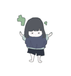 半目ちゃんの日常（個別スタンプ：5）