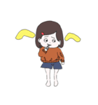 半目ちゃんの日常（個別スタンプ：7）