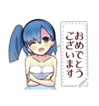 水着ガール （日常）message（個別スタンプ：9）