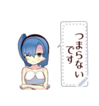 水着ガール （日常）message（個別スタンプ：22）