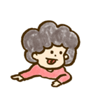 天パのくるくるさん（個別スタンプ：3）