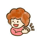 天パのくるくるさん（個別スタンプ：7）