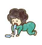 天パのくるくるさん（個別スタンプ：15）