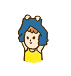 天パのくるくるさん（個別スタンプ：19）