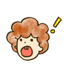 天パのくるくるさん（個別スタンプ：24）