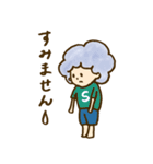 天パのくるくるさん（個別スタンプ：25）