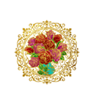 花言葉 - 黄金時代 (バラ,薔薇)（個別スタンプ：11）