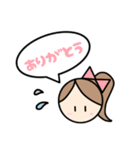 毎日使える！女の子の日常ことばスタンプ♪（個別スタンプ：8）