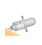 動く注射器のアニメーション（英語）（個別スタンプ：15）