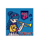 レトロな鉛筆ちゃん（個別スタンプ：3）
