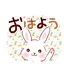 絵本のような・うさぎの毎日♪（個別スタンプ：1）