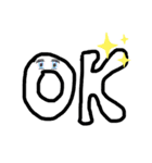 手書きの挨拶〜へたもじ〜（個別スタンプ：2）