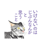 背中を押してくれる猫たちの一言（個別スタンプ：9）