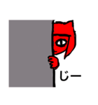 猫みたいな赤い女の子2（個別スタンプ：7）