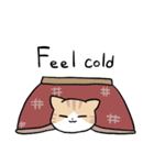 クリーム茶トラ白にゃんこ(英語)（個別スタンプ：24）