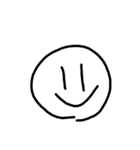 素朴な顔文字（個別スタンプ：1）