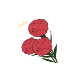 母の日カーネーションカスタムスタンプ（個別スタンプ：5）