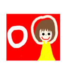 個性派可愛い○×女の子（個別スタンプ：7）