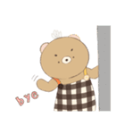 まゆげのあるクマもんちゃん（個別スタンプ：3）