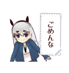 犬ガール（関西弁）message（個別スタンプ：1）