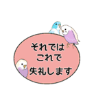 おちゃべりインコ（個別スタンプ：33）