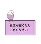 おちゃべりインコ（個別スタンプ：35）