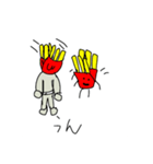 ポテトとポテト人（個別スタンプ：8）