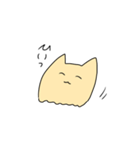 ぜんぶゆびで描いたねこ（個別スタンプ：1）