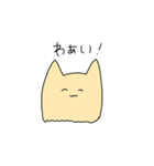 ぜんぶゆびで描いたねこ（個別スタンプ：5）