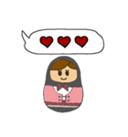 のんびりマトリョーシカ3（個別スタンプ：1）