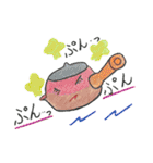 色鉛筆で描く急須ちゃんの七変化（個別スタンプ：7）
