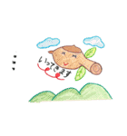 色鉛筆で描く急須ちゃんの七変化（個別スタンプ：12）