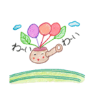 色鉛筆で描く急須ちゃんの七変化（個別スタンプ：16）