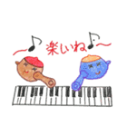 色鉛筆で描く急須ちゃんの七変化（個別スタンプ：19）
