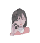 やさしい女の子たち（個別スタンプ：1）