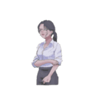 やさしい女の子たち（個別スタンプ：8）