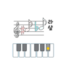 ピアノ鍵盤1（個別スタンプ：2）